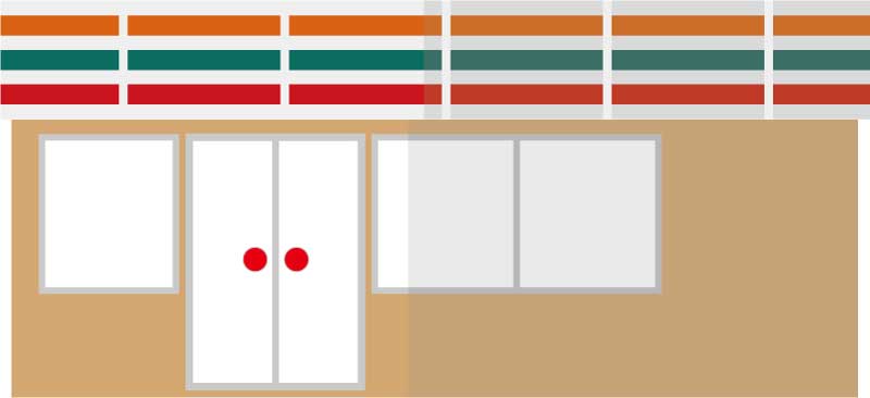 セブンイレブン風コンビニ